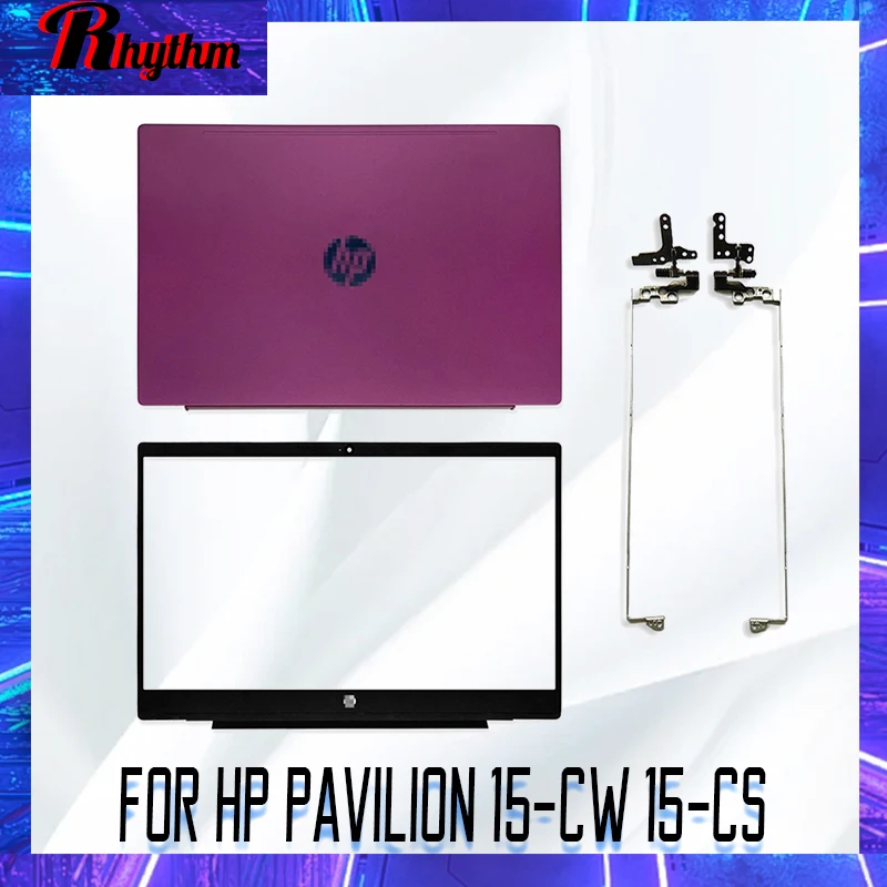 

NEW Laptop LCD Back Cover/LCD Hinges/Front Bezel For HP Pavilion 15-CW 15-CS TPN-Q208 Series Top A Case Shell Rose Red
