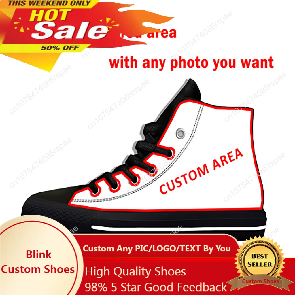 

DIY Custom Any Picture You Want Fashion Funny Classic Casual Cloth Shoes Lightweight Breathable 3D Print Men Women Sneakers