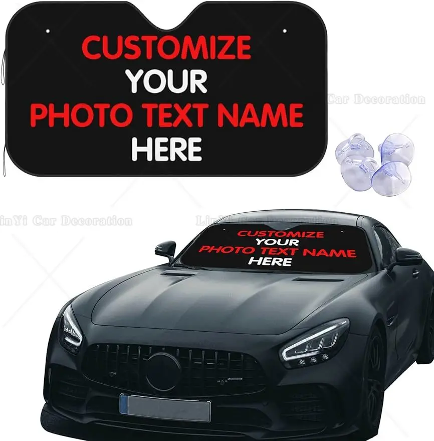 

Специальный солнцезащитный козырек на лобовое стекло для автомобиля, персонализированные передние солнцезащитные блоки, максимальные УФ-лучи, солнцезащитный козырек для охлаждения вашего автомобиля