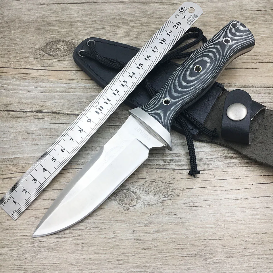 

Dropshipping Fixed Blade Hunting Knife Wilderness Survival Tactical Straight Knife Mikata Handle AUS8 Blade 58HRC 5CR17