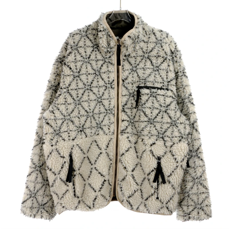 

KAPITAL Fleece Jacket Cashmere Coat Japanese Style Wear On Both Sides High Collar Jacket Men Women