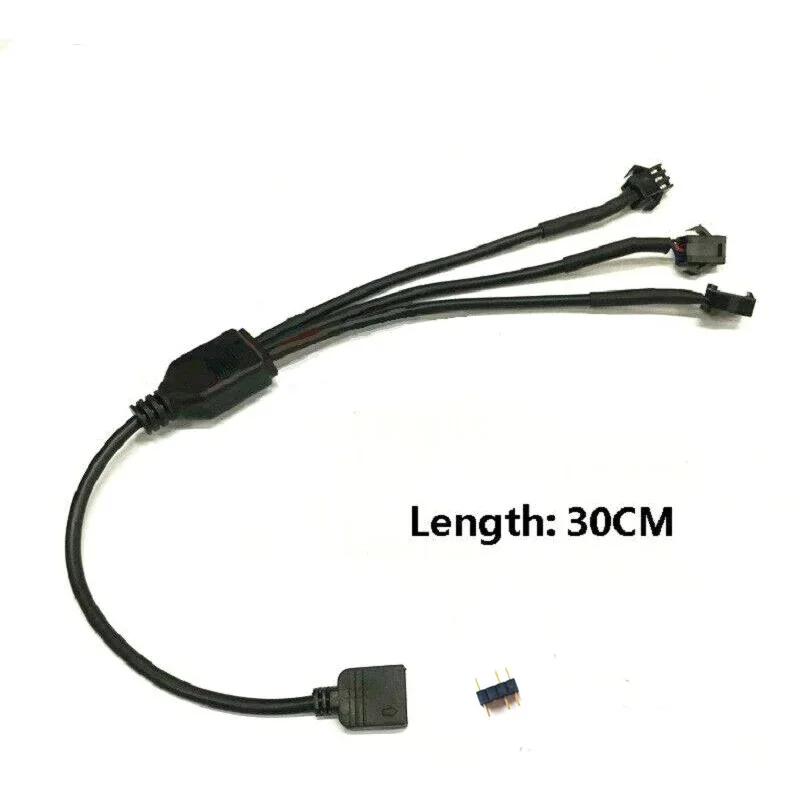 5 в 3PIN 12 В 4pin PC материнская плата для AURA RGB FAN SM3P гнездо с несколькими разъемами