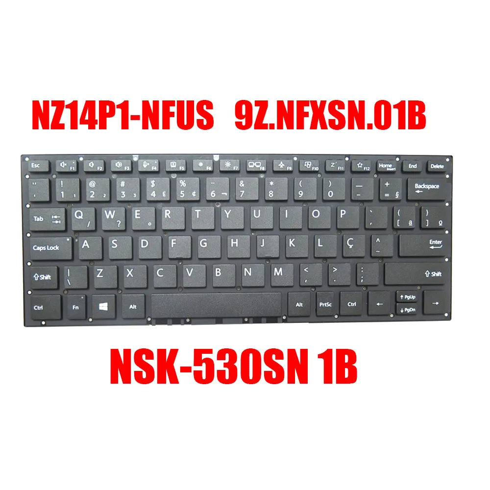 Клавиатура для ноутбука NZ14P1-NFUS 9z. Nfxsn.01b NSK-530SN 1B бразильский BR черный без подсветки