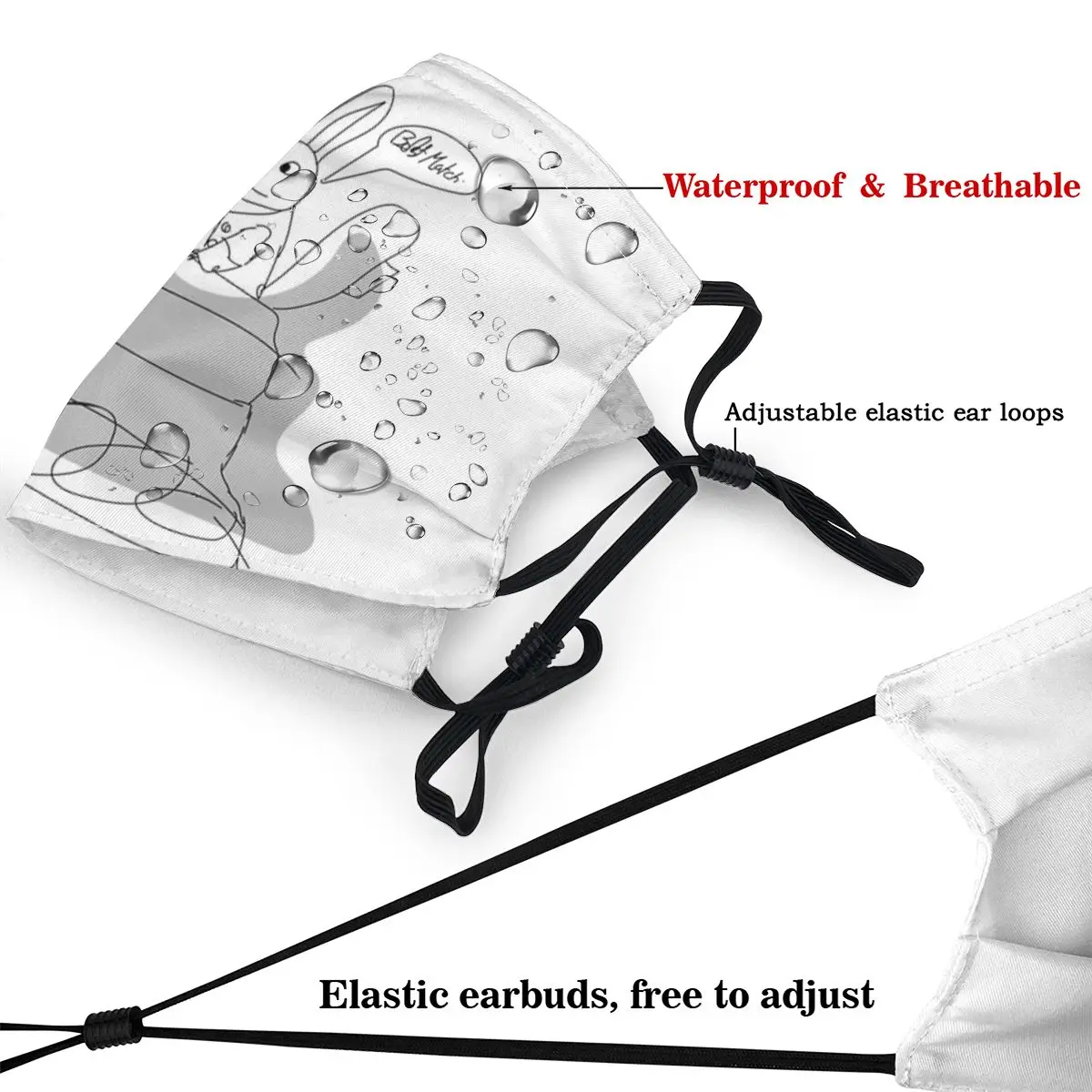 Модные модные маски с кроликом для детей