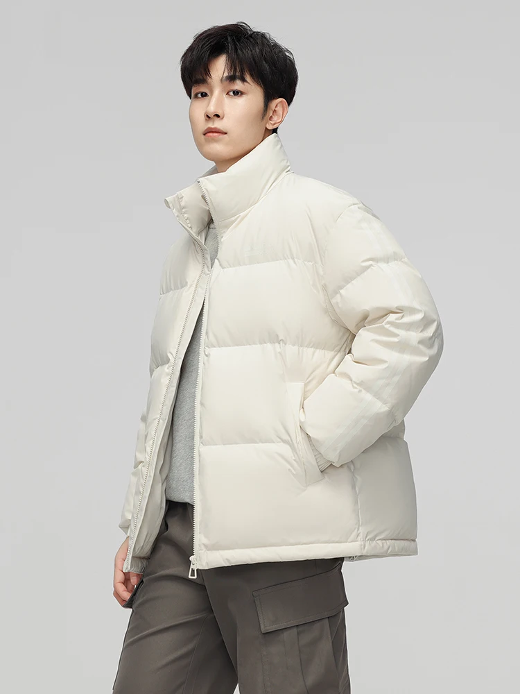 Парная короткая куртка на утином пуху для мужчин и женщин новинка зимы 2024 модное