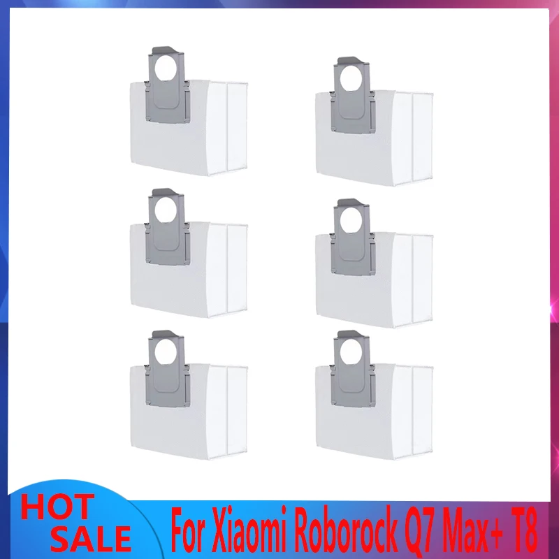 

For Xiaomi Roborock Q7 Max, Q7 Max+, Q7 Plus, T8 Robot Vacuum Spare Parts Main Side Brush Hepa Filter Mop Rag Dust Bag