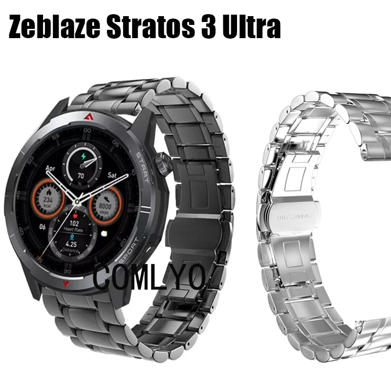 Смарт-часы Zeblaze Stratos 3 из нержавеющей стали