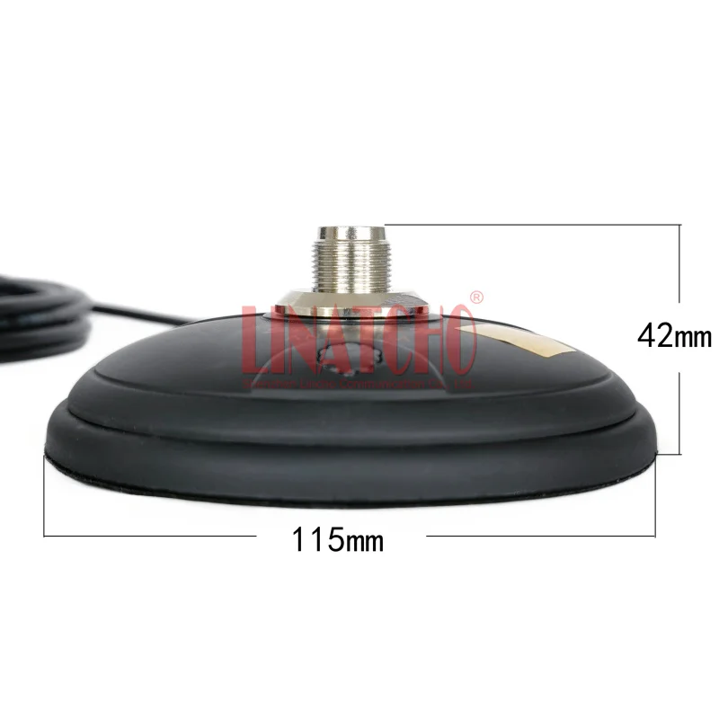 PL259 Car Antenna K-115M Strong Magnetic Base Magnet 4 Meters RG58U Cable Can be Freely Changed
