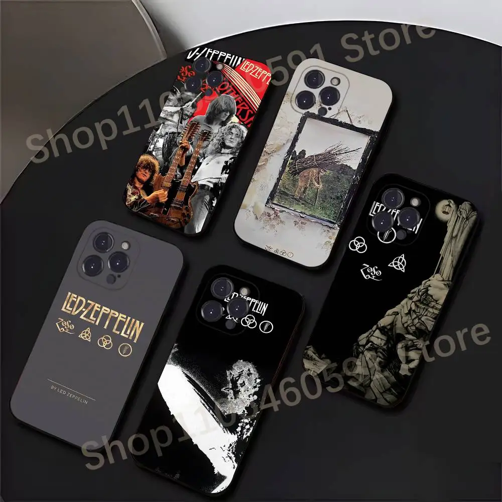 Фото Чехол для телефона Z-Zeppelin-n Led для iPhone 17, 16, 15, 14, 13, 12, 11, Plus, Pro Max, Mini, мягкий силиконовый, черный №1