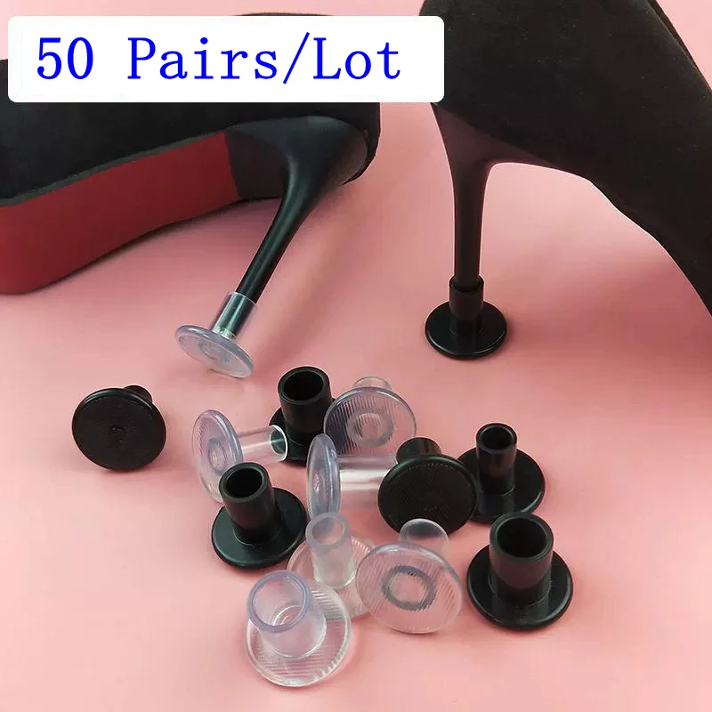 

50 Pairs/Lot Heel Stopper High Heeler Antislip Silicone Heel Protectors Stiletto Dancing Covers For Bridal Wedding Party Favor