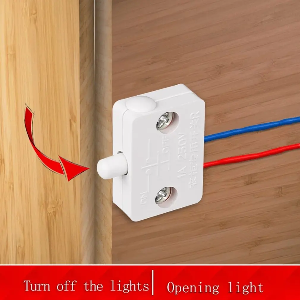 

Closet Cabinet Light Switch Automatic Reset Switch Household Cabinet Door Control Switch Wardrobe Light Switch