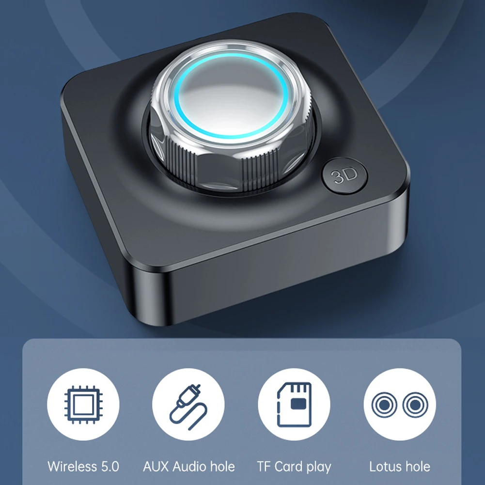 

Bluetooth 5.0 Audio Receiver 3D Stereo Music Wireless Adapter TF Card RCA 3.5mm 3.5 AUX Jack For Car kit Wired Speaker Headphone