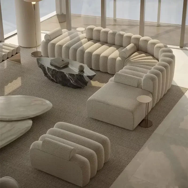 Модульные секционные диваны для гостиной современный изогнутый диван l-образный