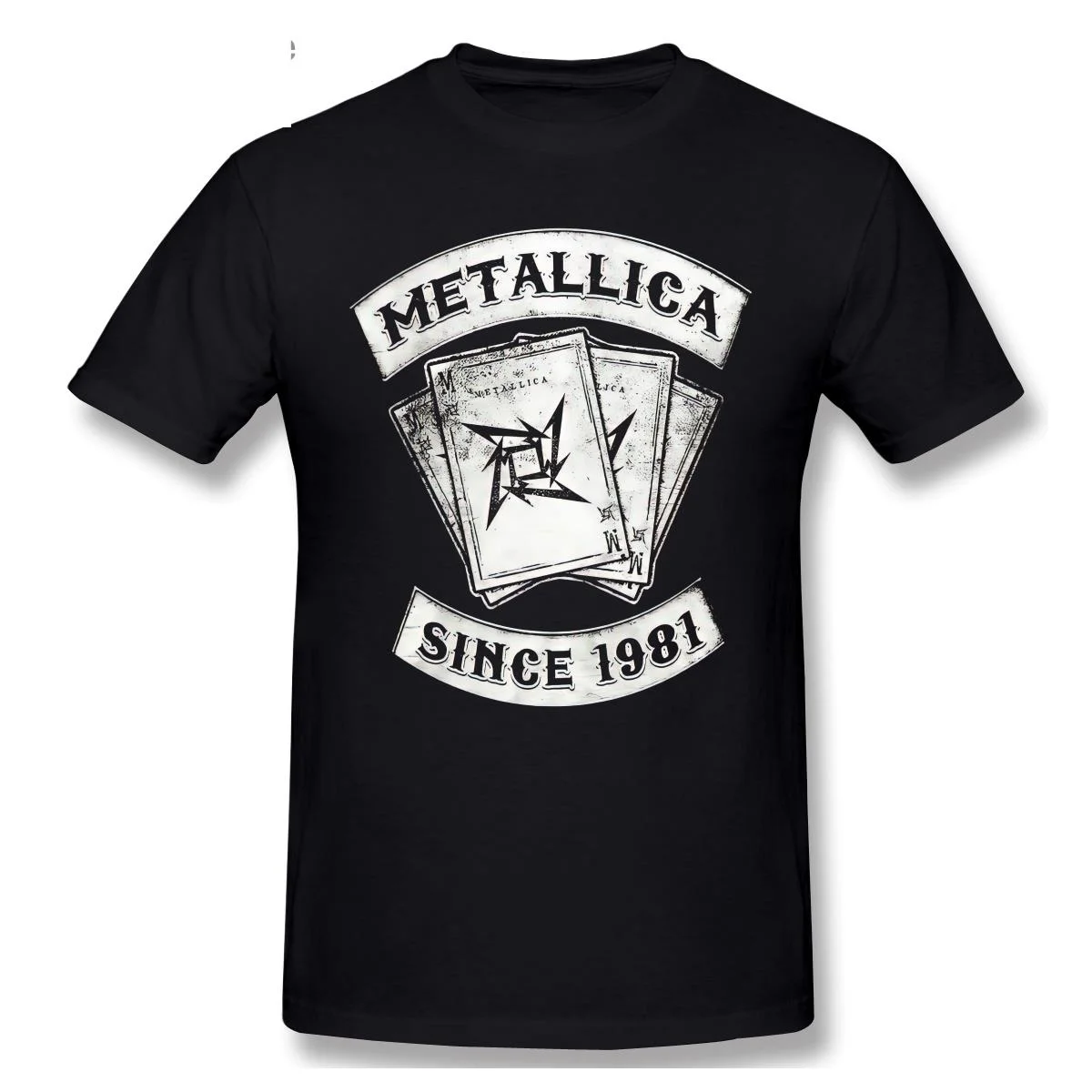 

2022 Newest 100% Cotton Funny T-Shirt Metallica-Since 1981 T Shirt Heavy Thrash Metal Rock Band TShirt Designer