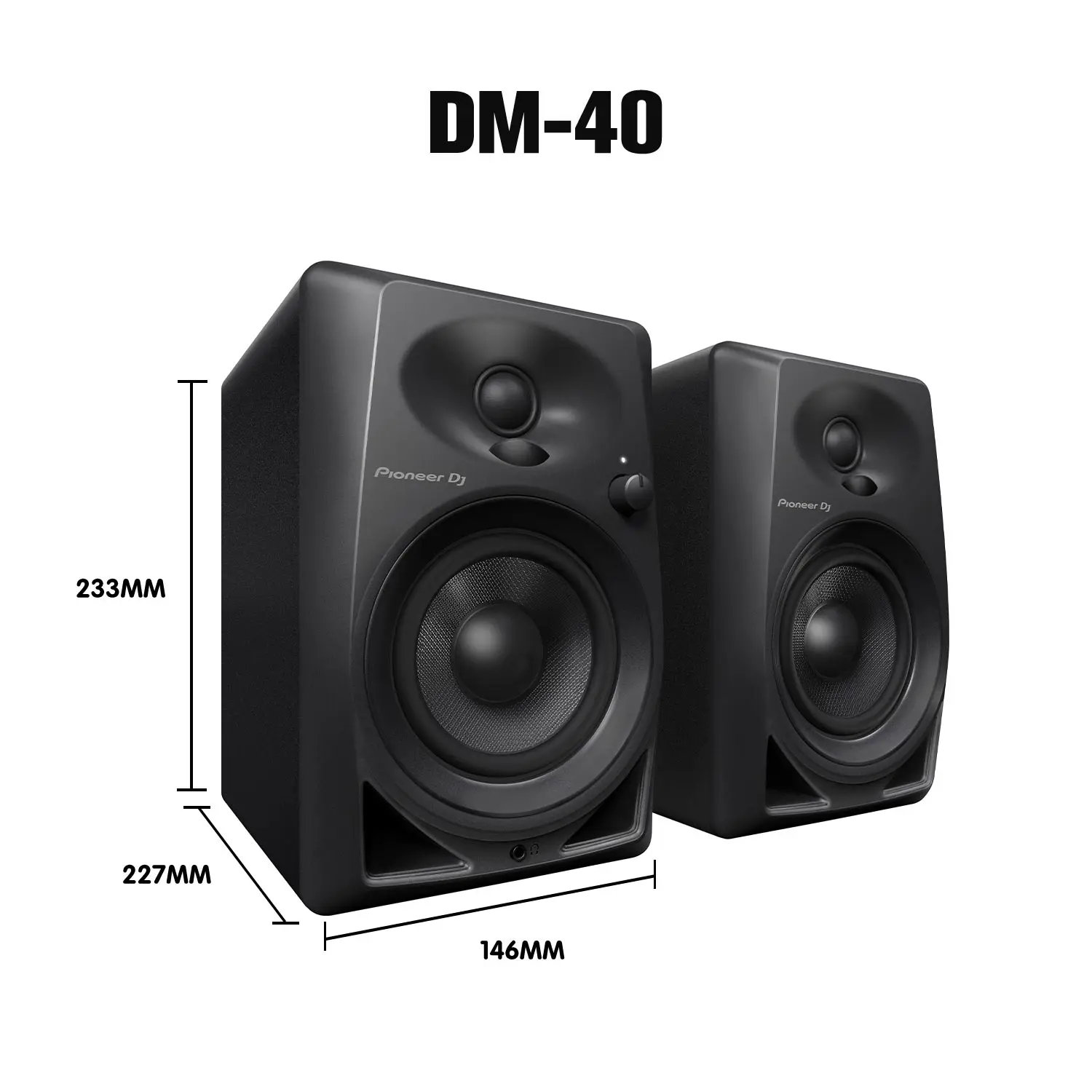 

Pioneer/Pioneer DM-40 DM-50D BT Bluetooth desktop audio DJ disc player monitoring active sound