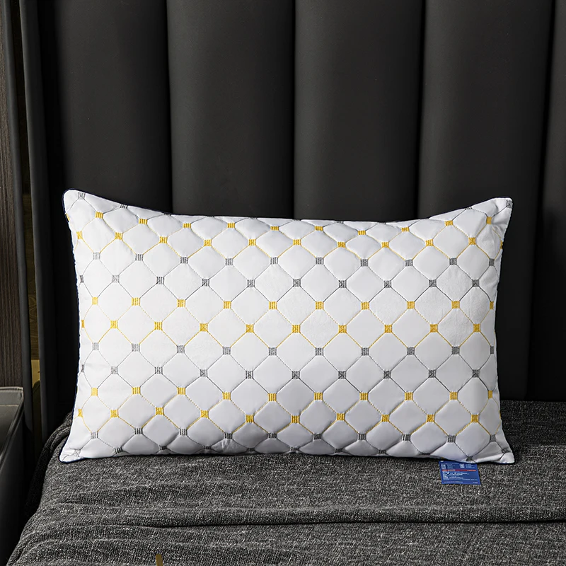 Подушка белая 48х74см простая прямоугольная подушка из полиэстера комфортная