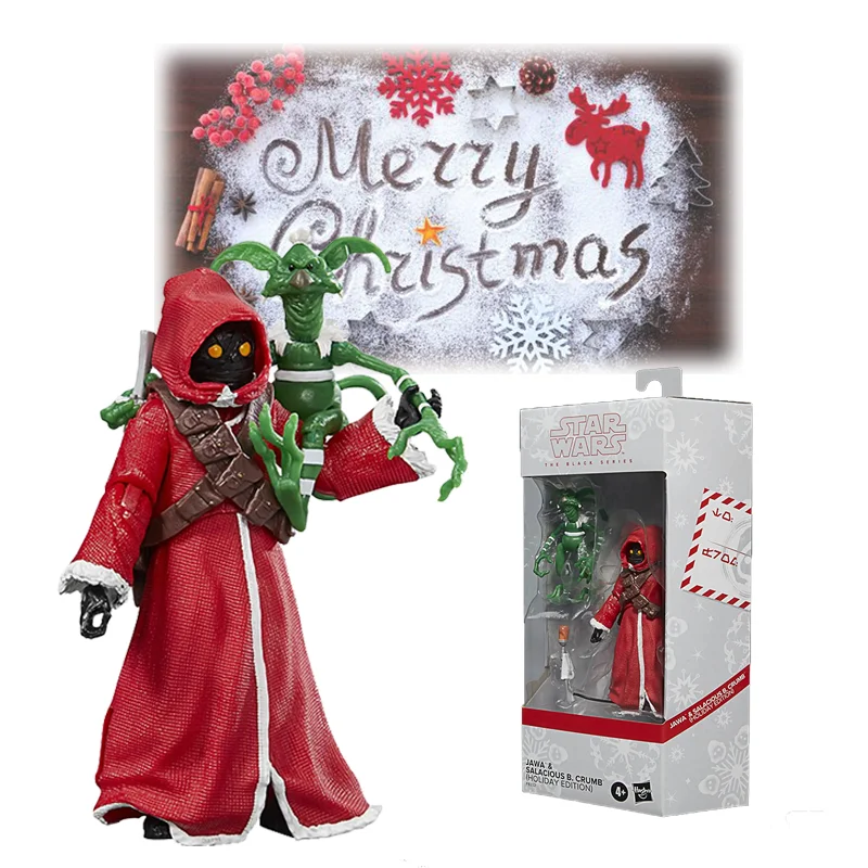 

Pre-sale Original Genuine Star Wars The Black Series Jawa & Salacious B. Crumb 6-inch Action Figures Holiday Christmas Toys Gift
