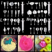 40pcs 3d gelatin jelly art needle tools pudding flowers cake decorating tools
