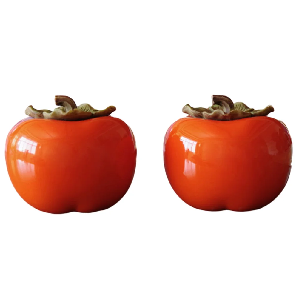 

Tea Ceramic Jar Canister Sealed Storage Coffee Lid Persimmon Airtightcontainerfood Tin Sugar Can Bowl Crock Set Loosefor
