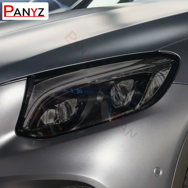 2 шт. для Mercedes Benz GLC Class X253 C253 AMG 2015-On Защитная пленка автомобильных фар Прозрачная