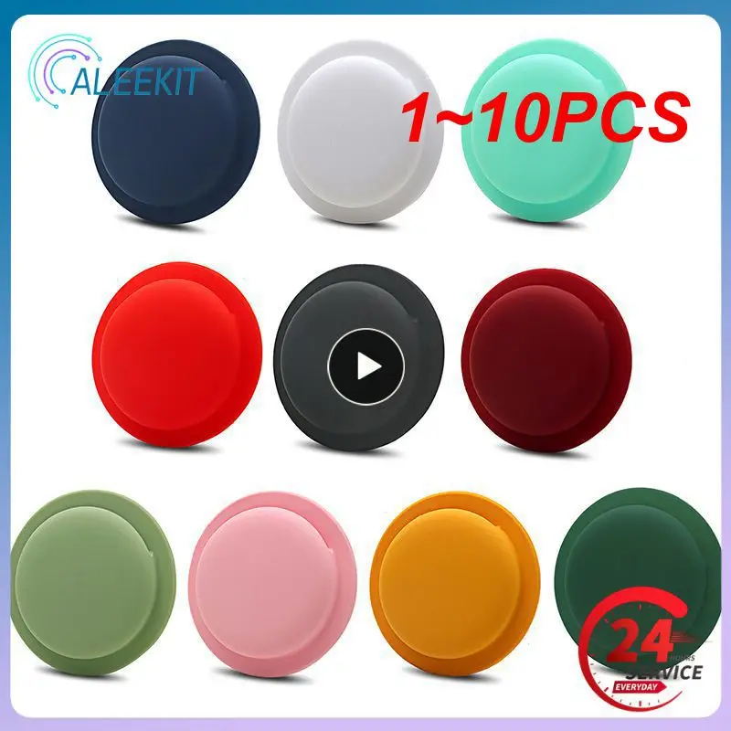 

1~10PCS Only Cover For Airtags Tracker Silicone Case Anti-lost Protective Sleeve Back Adhesive Mount Soft Cover Protector For