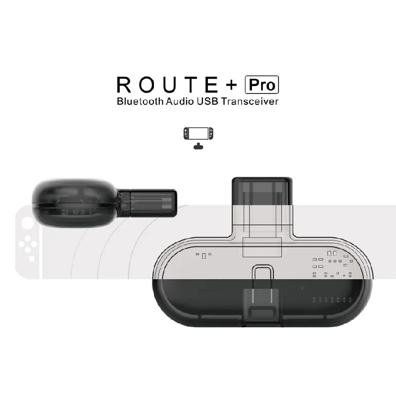

Беспроводной аудиопередатчик GuliKit Route + Pro с Bluetooth, USB-приемник, задний адаптер для ПК Nintendo Switch с Win8 или выше
