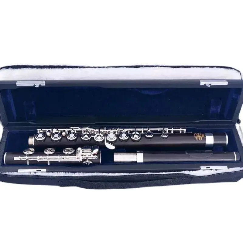 

17 Holes Ebony flute Open Hole Silver Plated E key Flute MFL-201