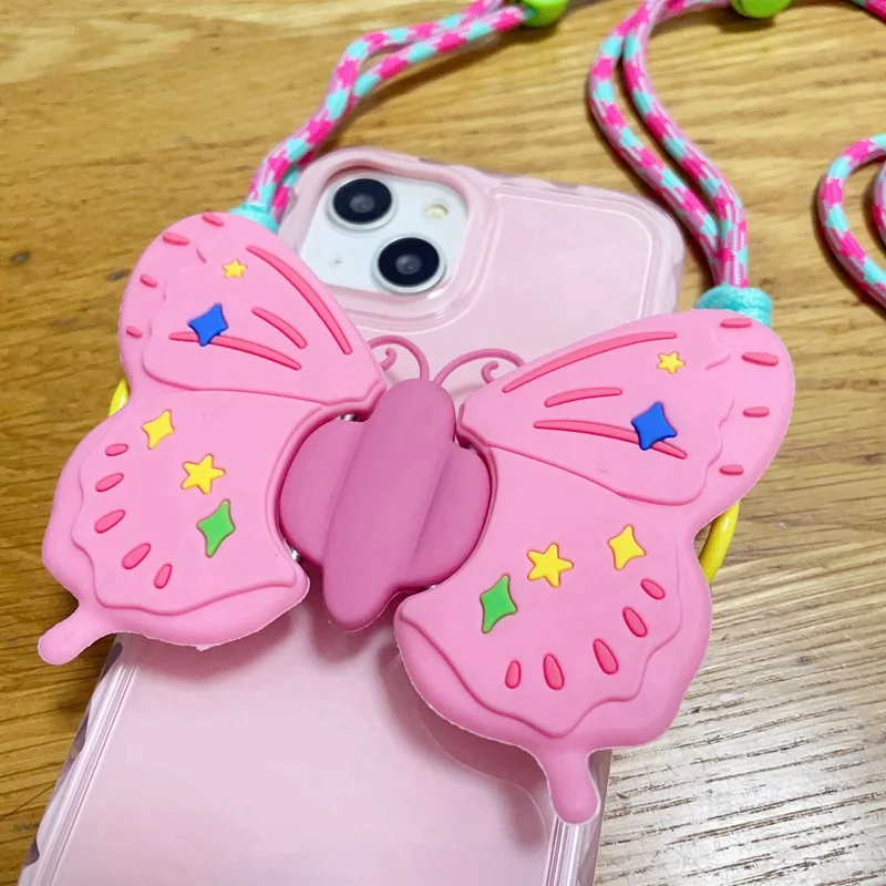 Модный универсальный ремешок в виде разноцветной бабочки