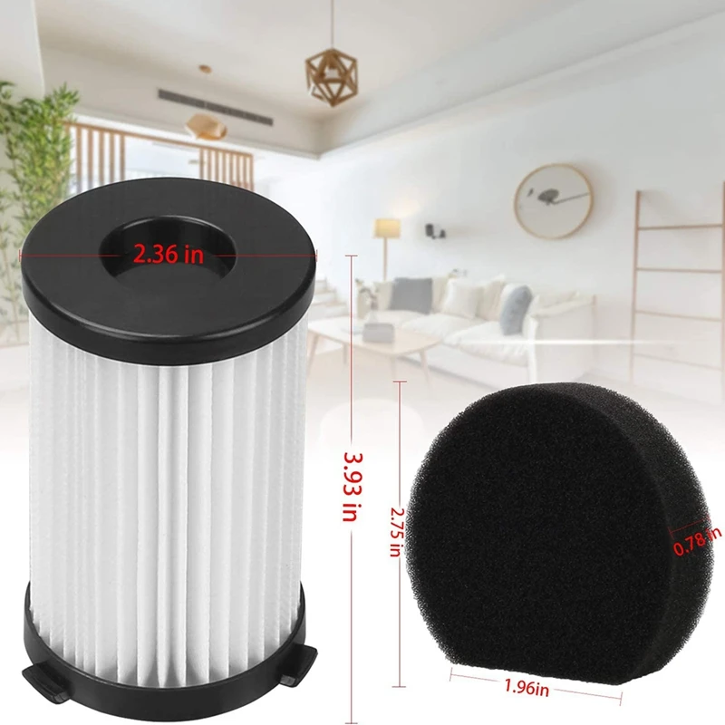 Моющийся сменный комплект Hepa-фильтра и губки для проводного пылесоса MooSoo D600 D601