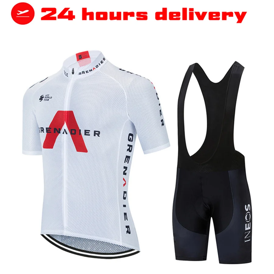 

In Stock In Stock INEOS Summer Cycling Jersey Set Breathable Team Racing Sport Bicycle Jersey Mens Cycling Clothing Short Bike