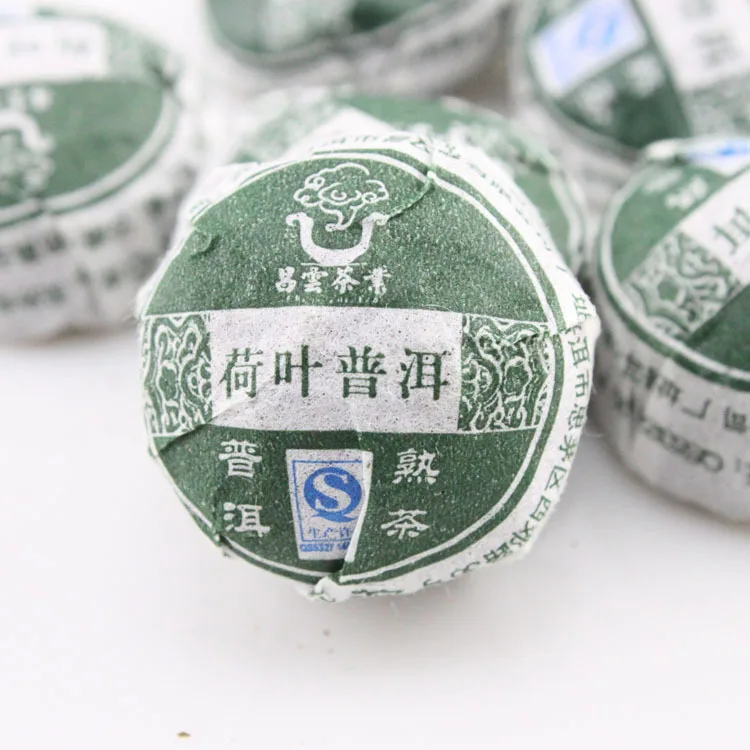 

250g The Oldest pu'er Tea Chinese Yunnan Lotus Leaf Ripe Handmade Tea Green Food for Health Care Weight Lose No Teapot