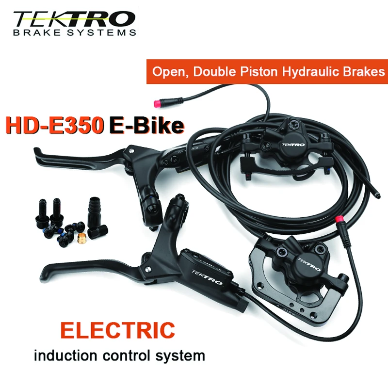 

TEKTRO HD-E350 Electric Bike Brake 900/1600mm Hydraulic Oil Brake MTB Power Control Hydraulic Brake 180mm Rotor Scooter Bike