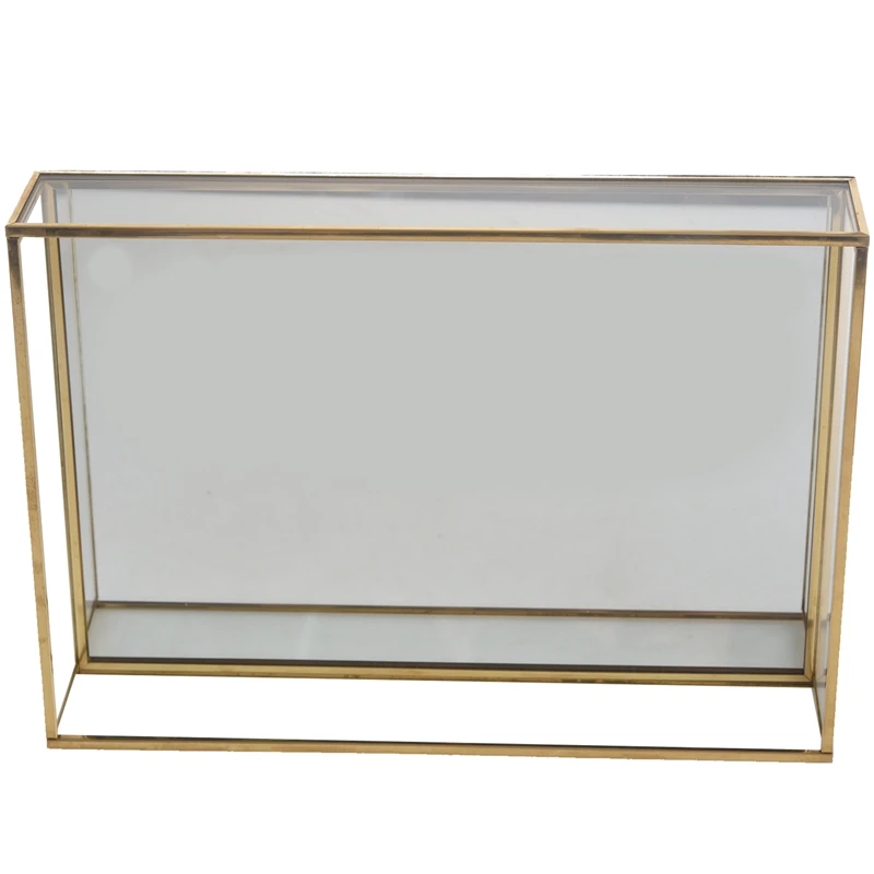 Поднос для хранения в скандинавском стиле ретро прямоугольный Золотой