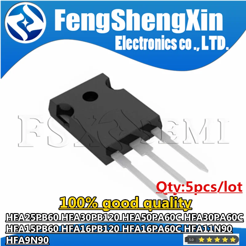 5 шт., HFA25PB60 HFA30PB120 HFA50PA60C HFA30PA60C HFA15PB60 HFA16PB120 HFA16PA60C HFA11N90 HFA9N90 TO3P