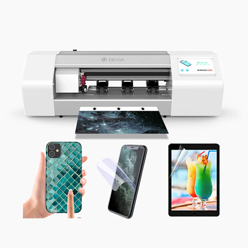 

Devia Hot Selling Cell Phone Mica 8000+ Models Mobile Phone Sticker Screen Protector Die Cutting Machine for Hydrogel Film