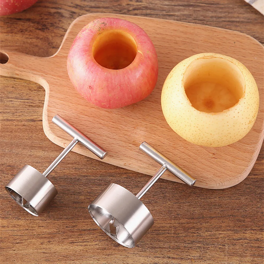 

Fruit Core Hole Digger Remover Stainless Steel Apple Rice Mold Stewed Rock Sugar Pear Large Core Puller Kitchen Gadgets