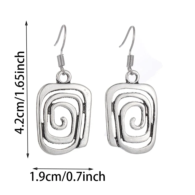 Металлические висячие серьги ZHIXUN