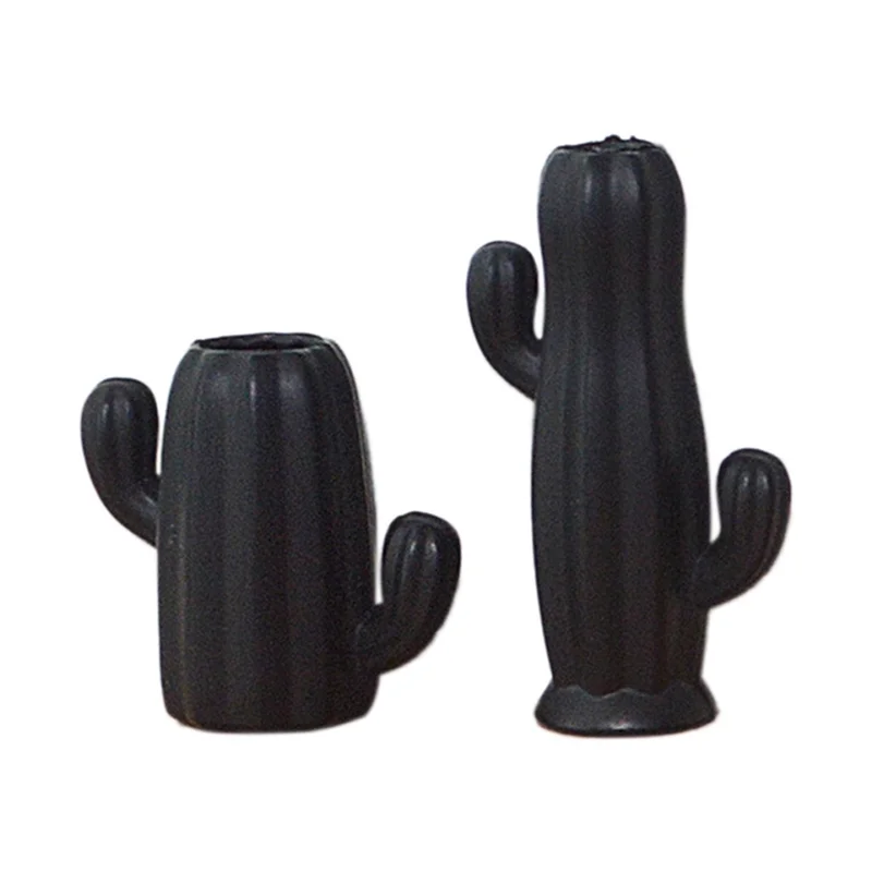 2 шт. 1/6 масштаб кукольный домик миниатюрная имитация мини-ваза кактуса украшение