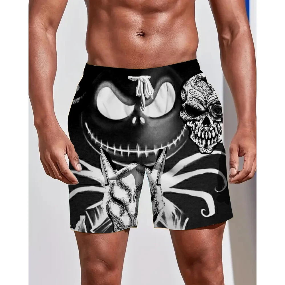 

Мужские Пляжные Шорты Four Seasons Demon с 3D принтом, для плавания, для отдыха, удобные, быстросохнущие, Молодежные универсальные, большие размеры