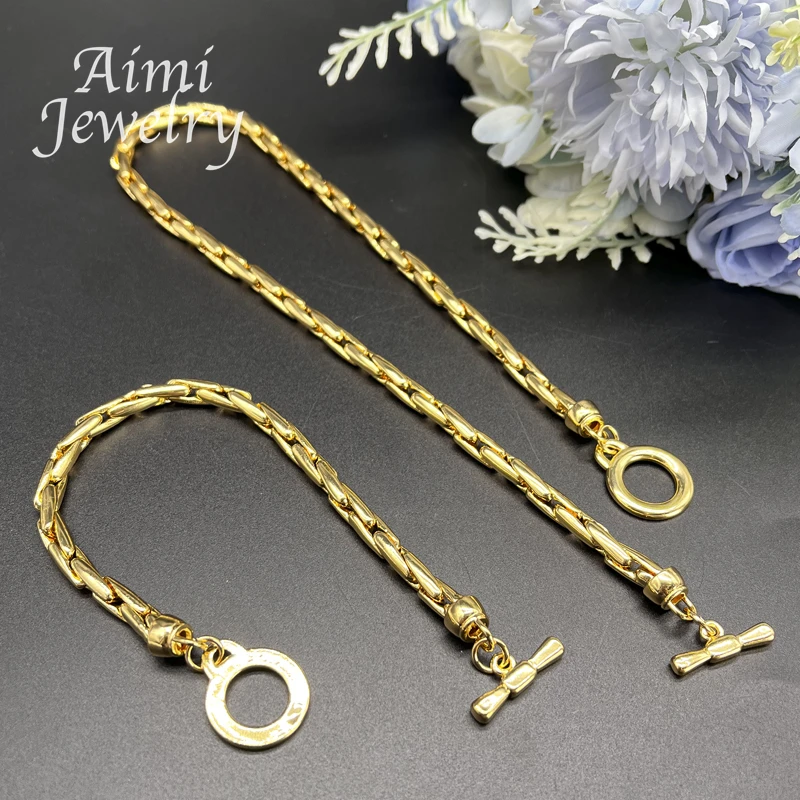 Комплект женских ювелирных изделий из 3 предметов ожерелье и серьги браслета