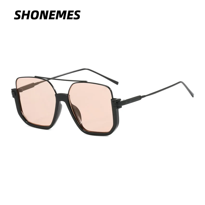 Женские винтажные солнцезащитные очки SHONEMES большие в полуоправе с защитой от