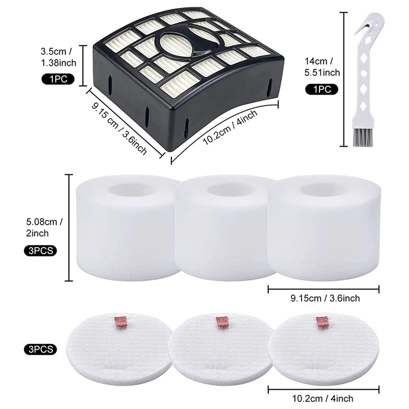 Replacement Filter Compatible For Shark NV680 NV681 NV682 NV800 Upright Vacuum Cleaner Accessories Parts