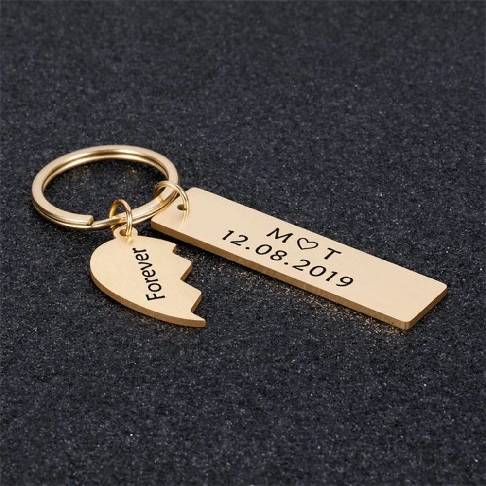 Custom Date Save Keychains, Important Date Markers, Custom Anniversary Gifts For Girlfriend Boyfriend, Wife Couple Anniversary