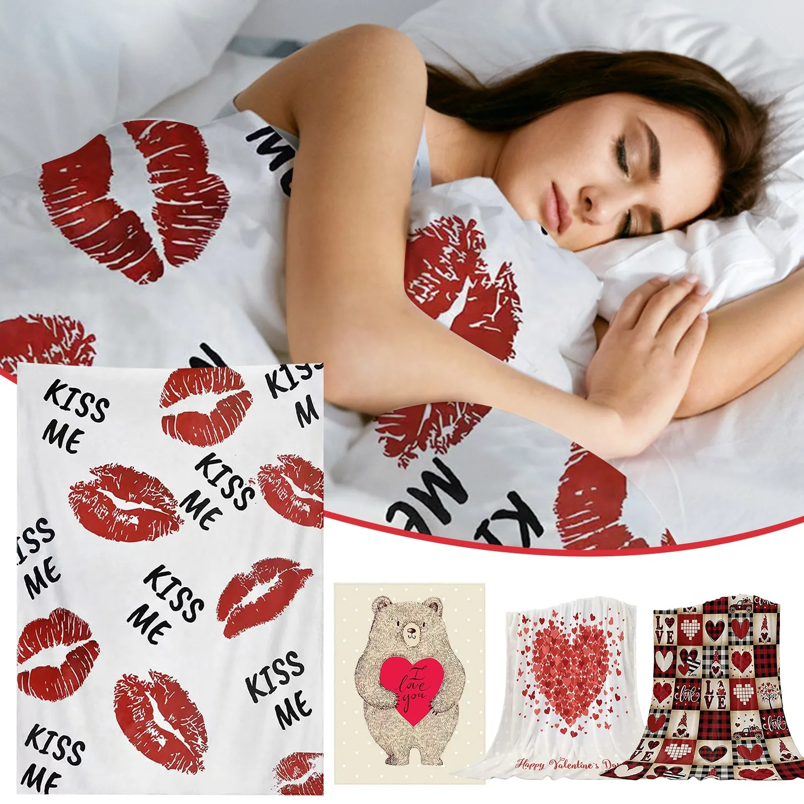 

Фланелевое Одеяло-конверт на День святого Валентина с принтом, одеяло с воздушным охлаждением, мягкое одеяло, одеяло для сна