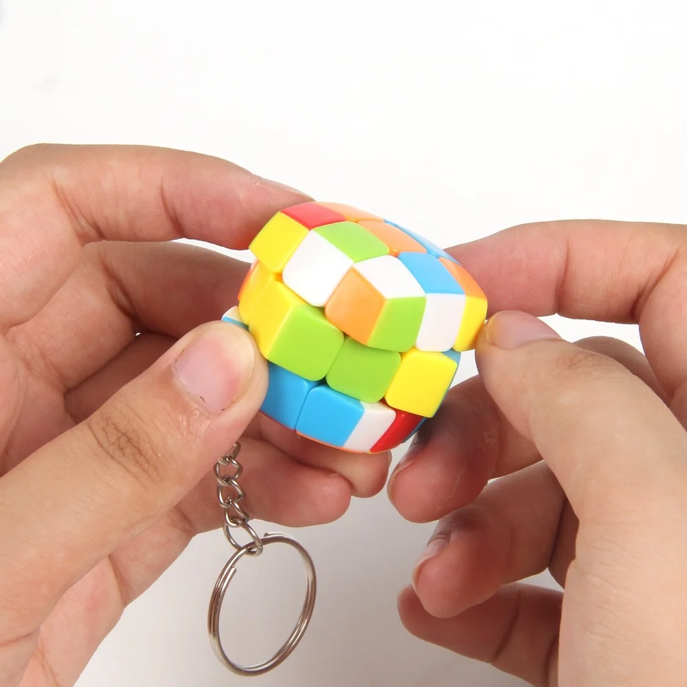 Мини кубик 3x3x3 на брелоке Магическая головоломка Мофанге для начинающих профессиональных кубо Магико игрушек для детей детей.