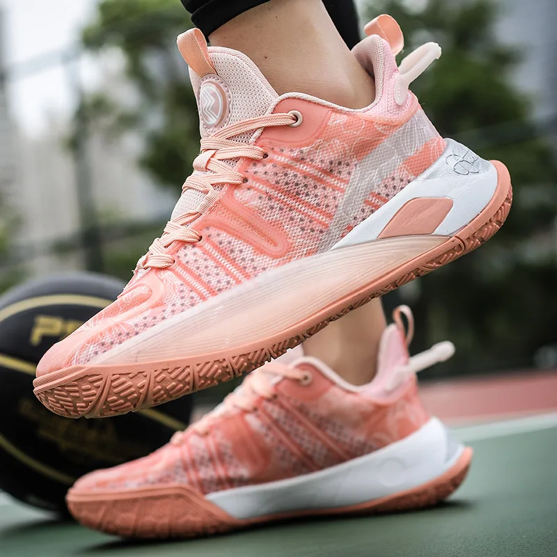 High-quality Brand Basketball Shoes Men Kids Reflective Basket Boots Summer Mesh Sneakers Women Outdoor Training Sports Shoes