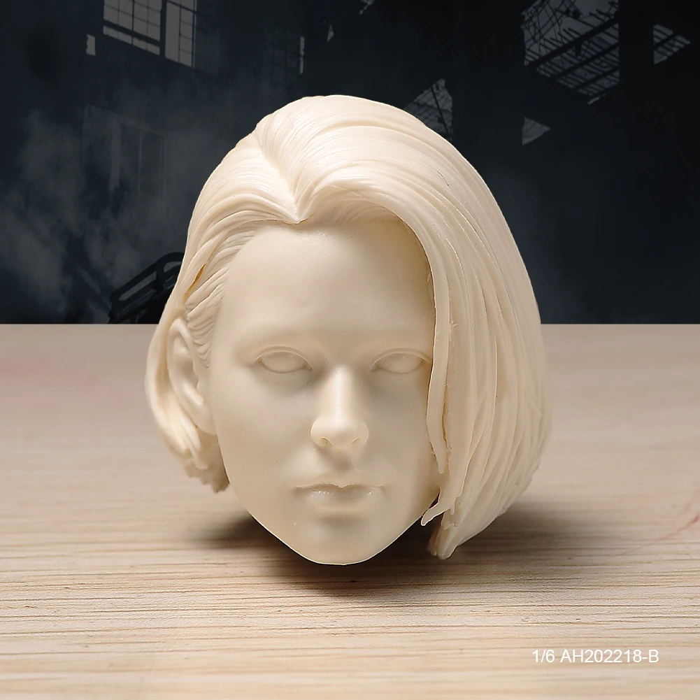 

Unpainted 1/6 Scale Jill Head Sculpt Model For 12inch Female Action Figure Dolls Painting Exercise