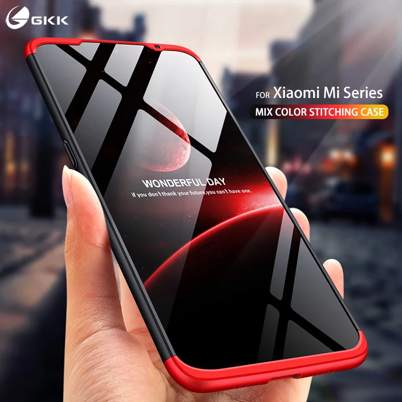 

GKK 3 in 1 Original Case for Xiaomi Redmi 7 Case 360 All-inclusive Armor Shockproof Matte PC Phone Cover Business Coque Fundas