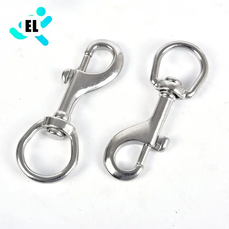 

New Stainless Steel Bolt Snap Hook Clip Diving Singel Hook BCD Accessories Tools