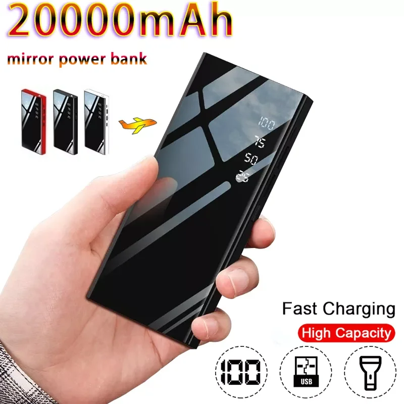 

20000mAh LED Digital Display Portable Mini Power Bank for iPhone and USB